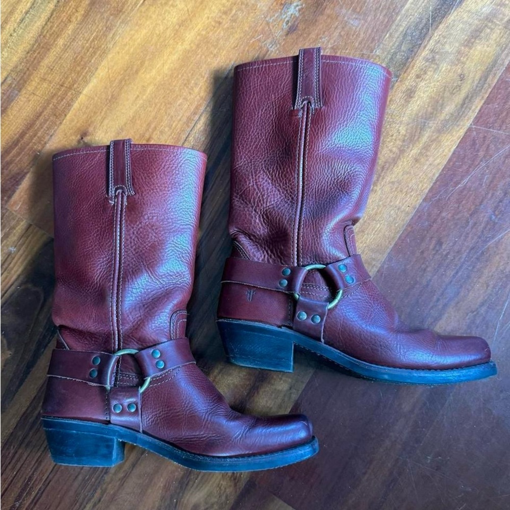 Women's Frye Red Leather Boots